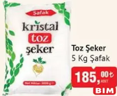ŞAFAK TOZ ŞEKER 5 KG